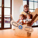 brincadeiras com os filhos em casa