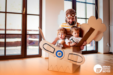 brincadeiras com os filhos em casa