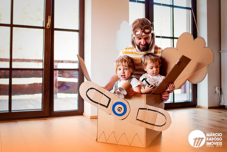 brincadeiras com os filhos em casa